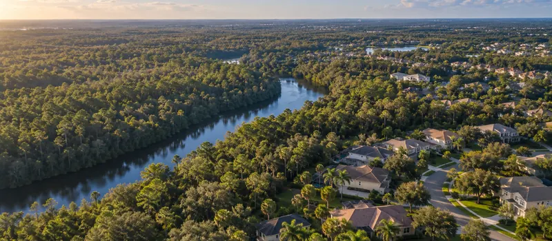 Aerial view of Lithia, Florida