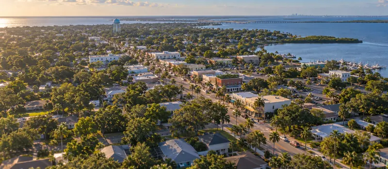 Aerial view of Ruskin, Florida