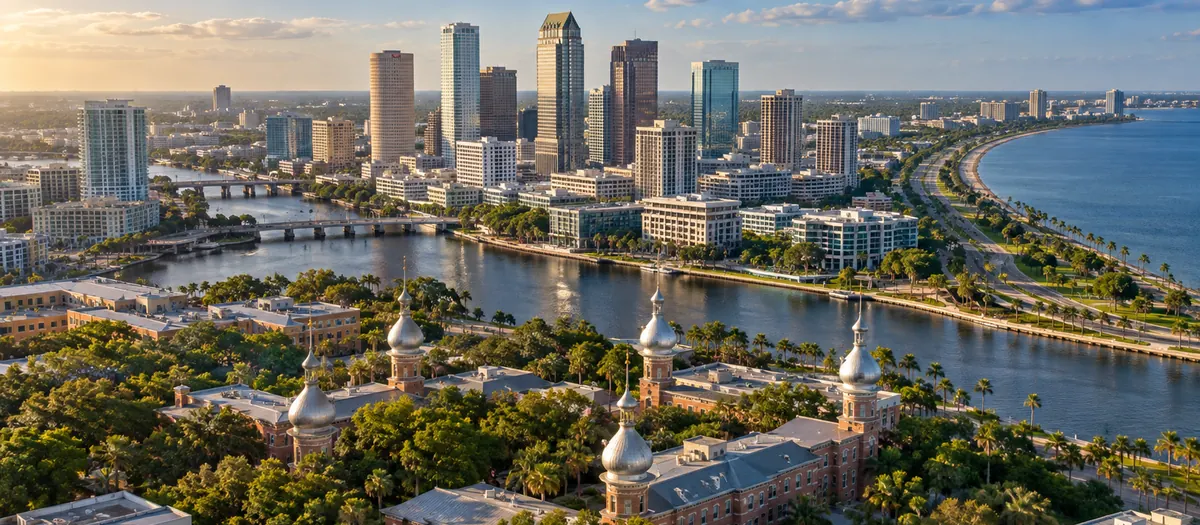 Aerial view of Tampa, Florida