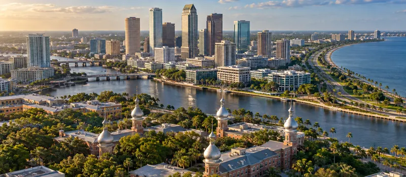 Aerial view of Tampa, Florida