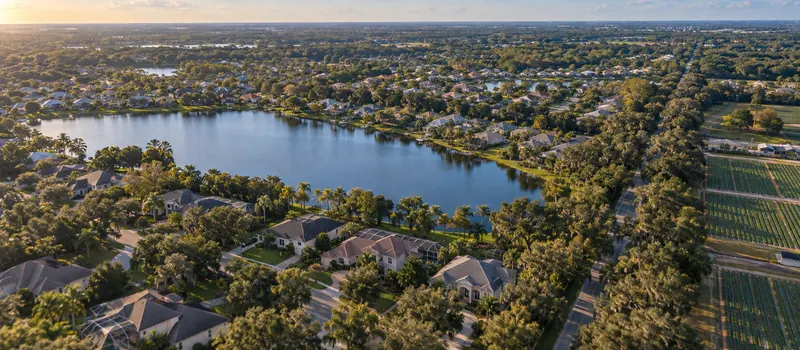 Aerial view of Valrico, Florida